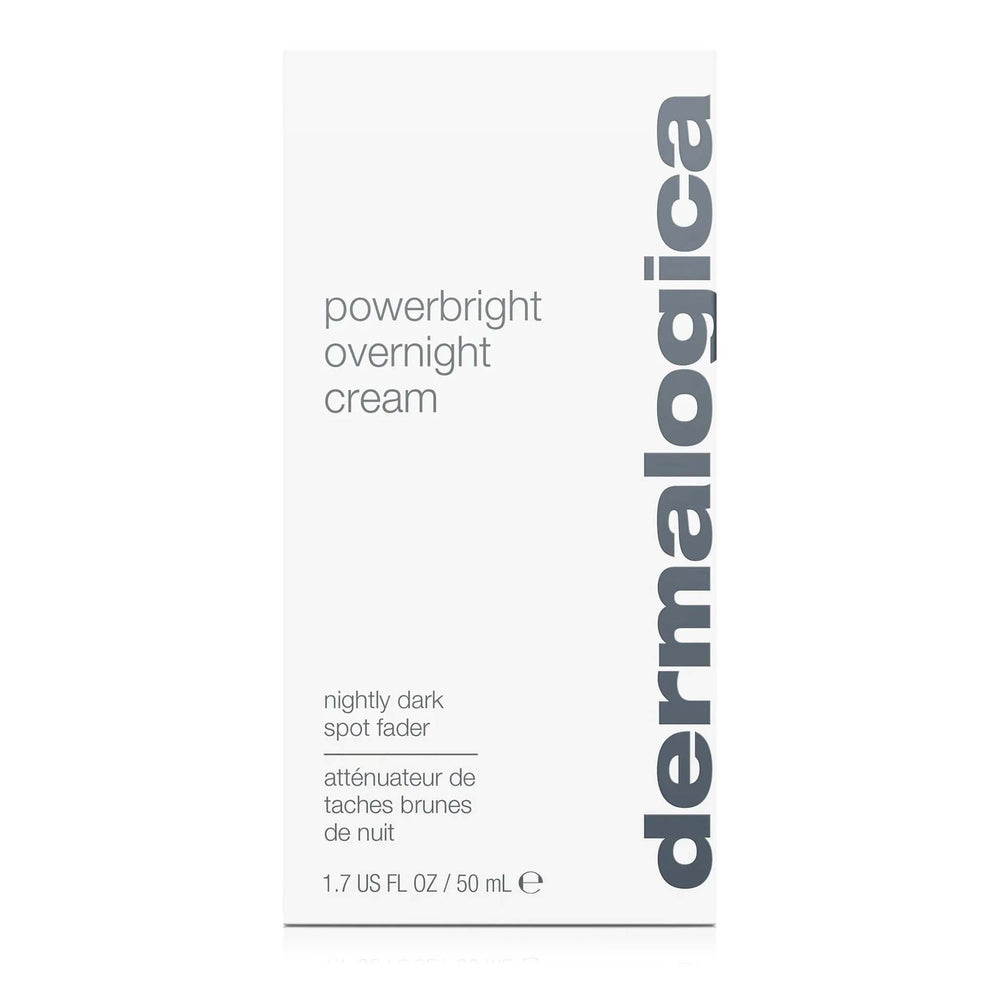 Dermalogica powerbright overnight cream packaging on a white background